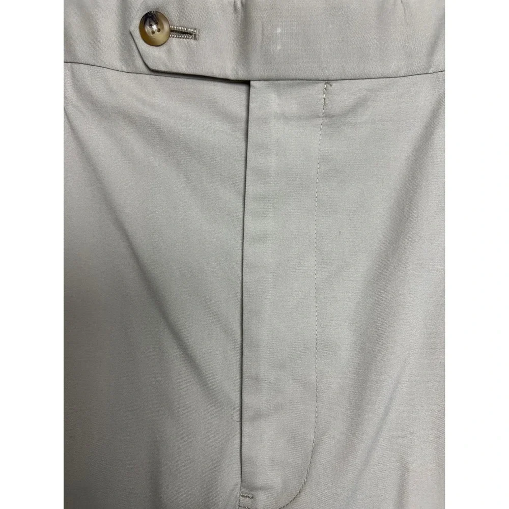 346 Brooks Brothers Chino Pants Mens 40x32 Lt. Khaki Pleated Straight  Pants A38